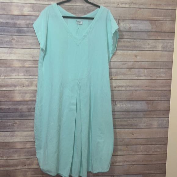 Oh My Gauze! Dresses Oh My Gauze Aqua Dress 0 Cotton Size 2 Ml